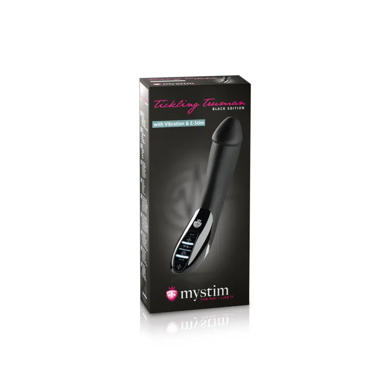 Mystim Tickling Truman eStim Vibrator, Black Edition