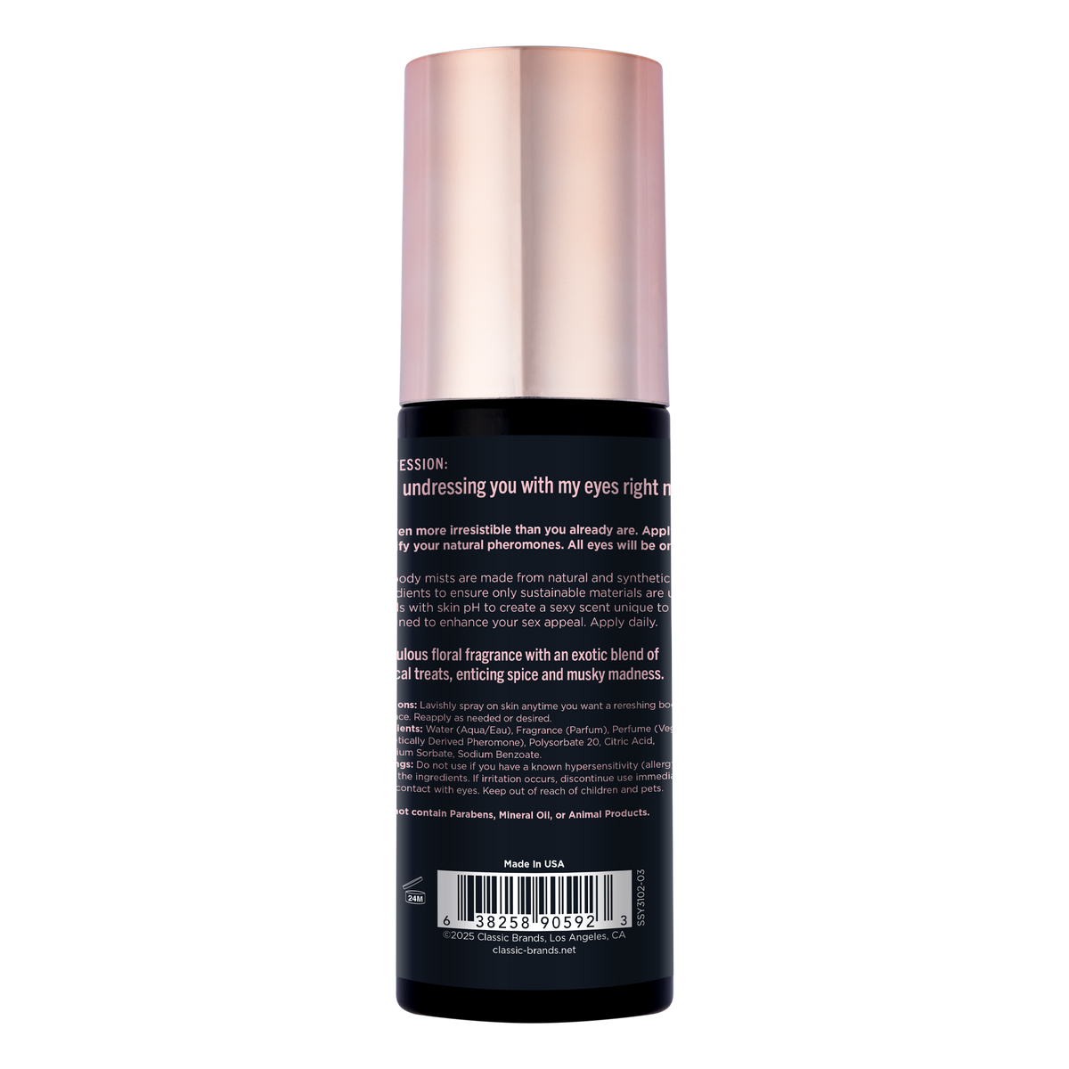 SIMPLY SEXY PHEROMONE BODY MIST - TURN OFF THE LIGHTS - 3.35 floz | 99mL