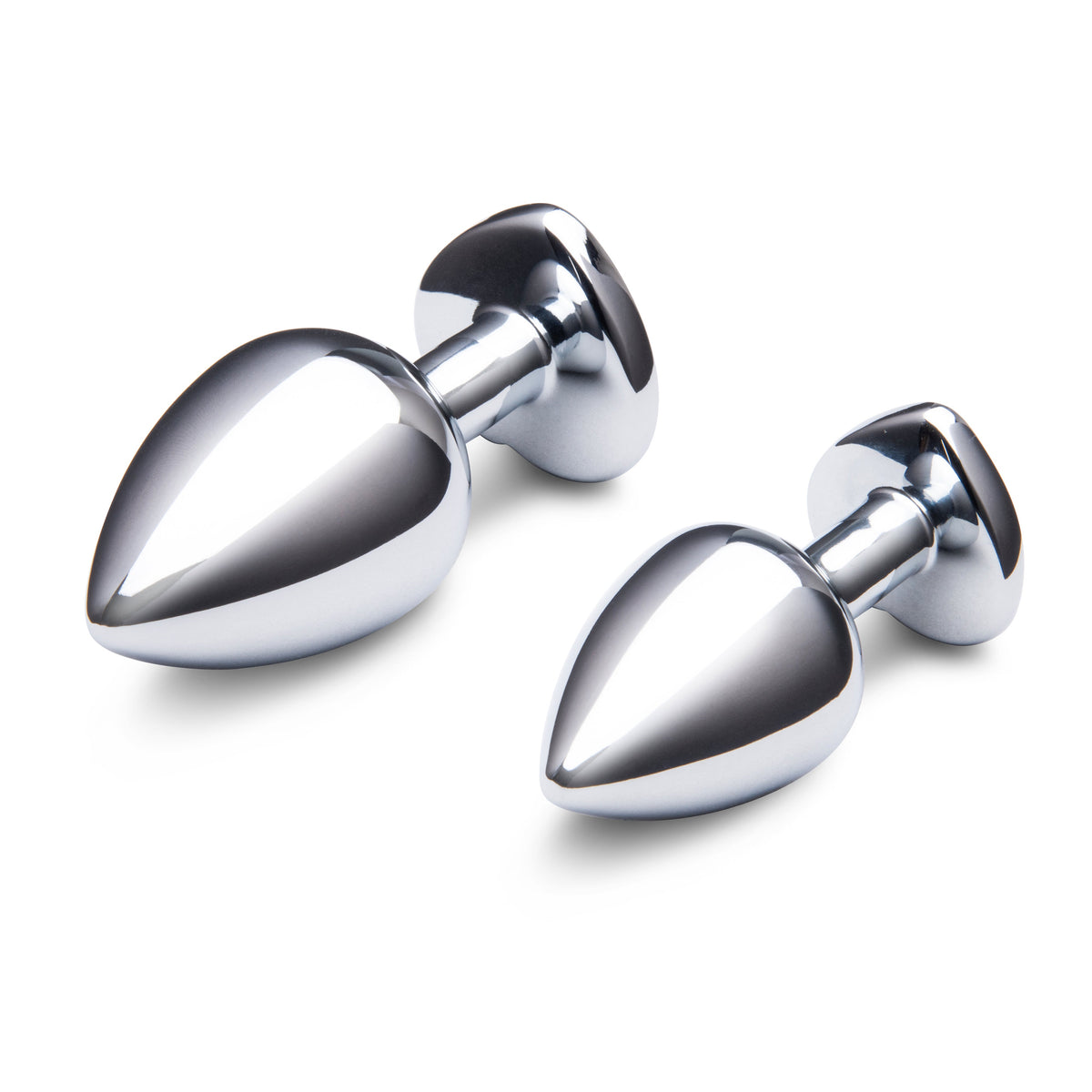 Jewel Heart Metal Butt Plug Training Set