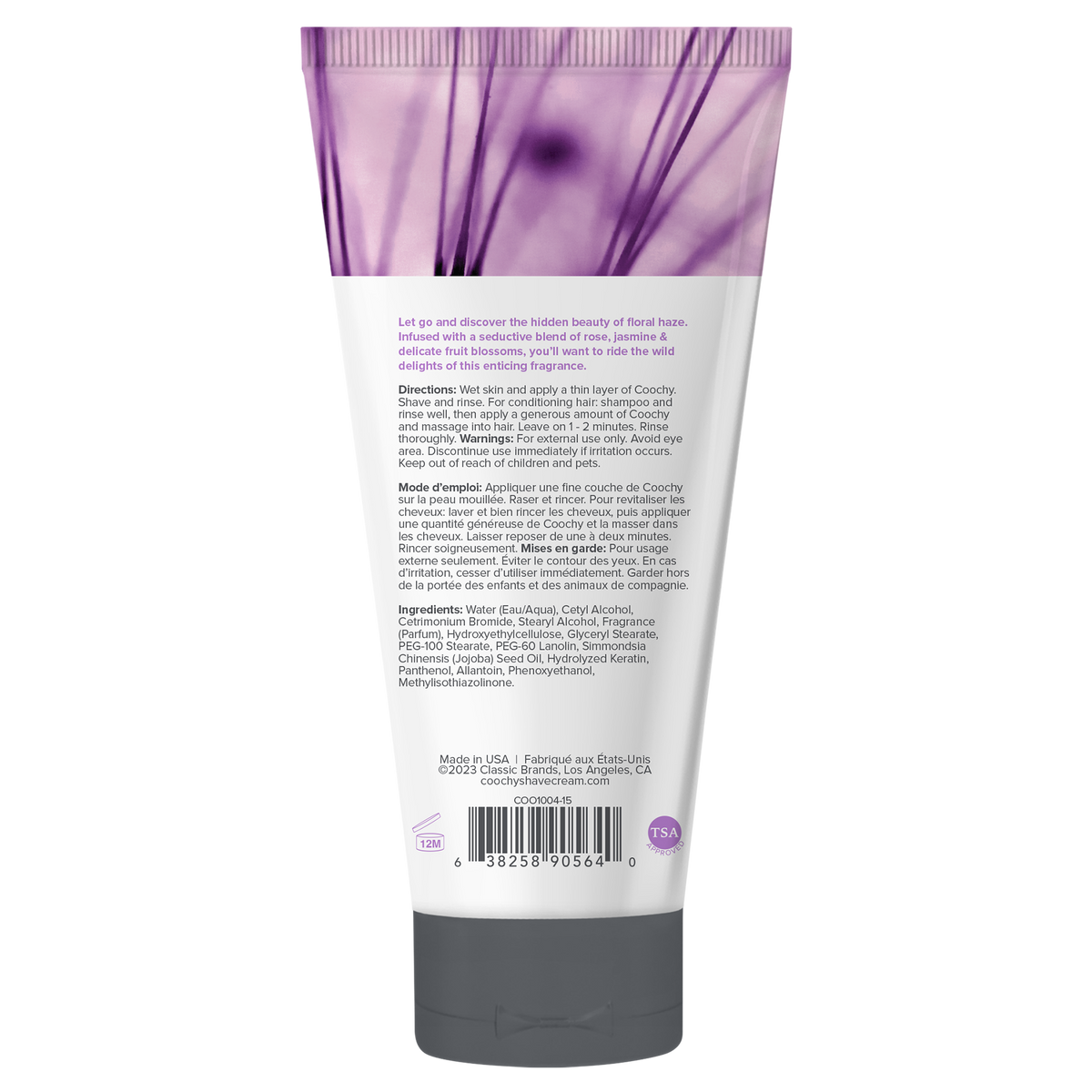 Coochy Shave Cream - FLORAL HAZE tube 0.5oz / 15ml
