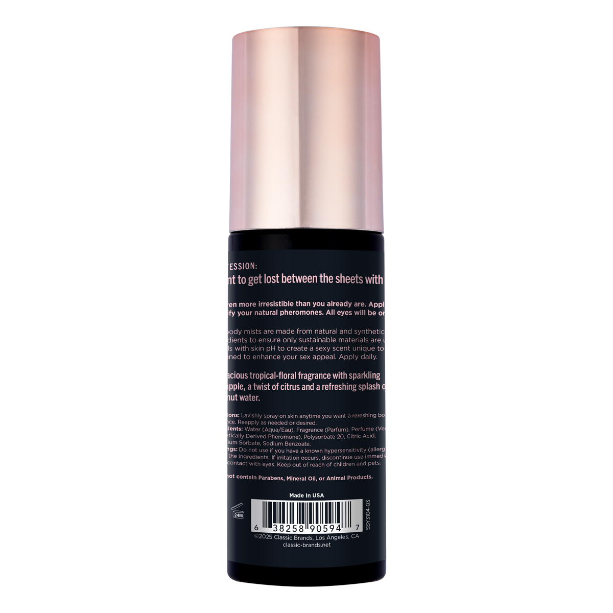 SIMPLY SEXY PHEROMONE BODY MIST - AFTERNOON DELIGHT - 3.35 floz | 99mL