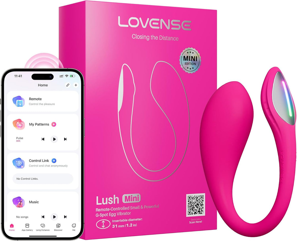 LOVENSE LUSH MINI REMOTE CONTOL VIBRATOR - PINK