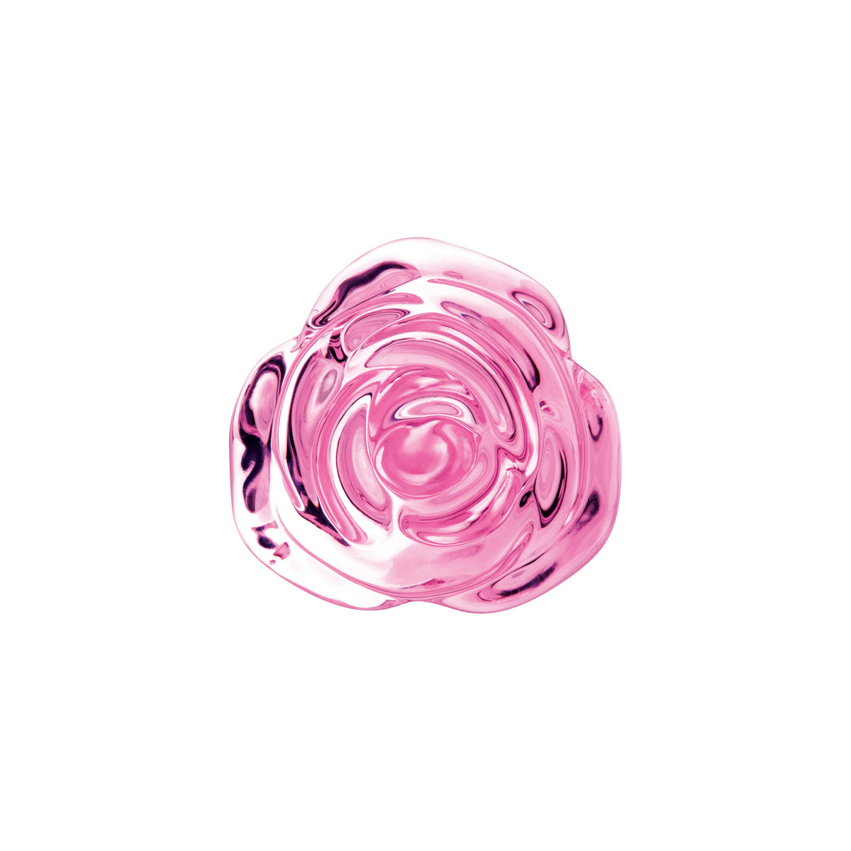 Pink Roses Glass Butt Plug Training Set