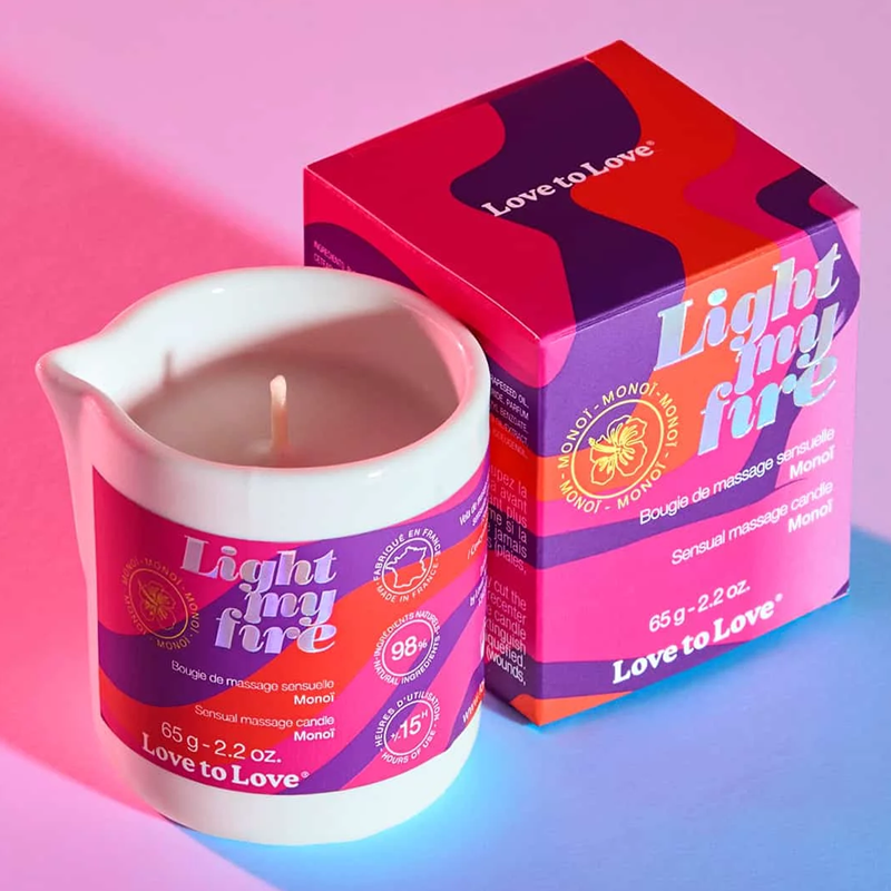 LIGHT MY FIRE - MASSAGE CANDLE - MONOI 65G / 2.2OZ.