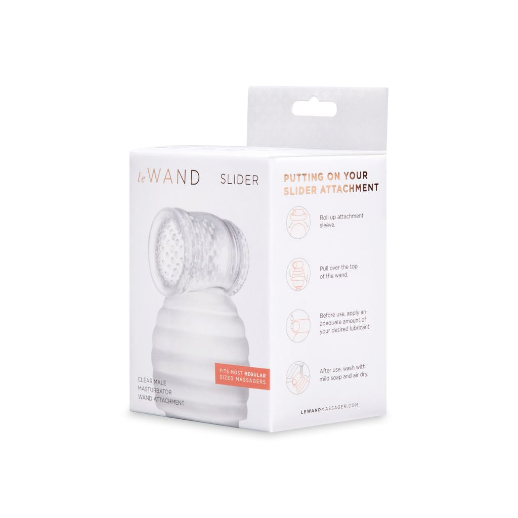 LE WAND CLEAR MALE MASTURBATOR WAND ATTACHMENT