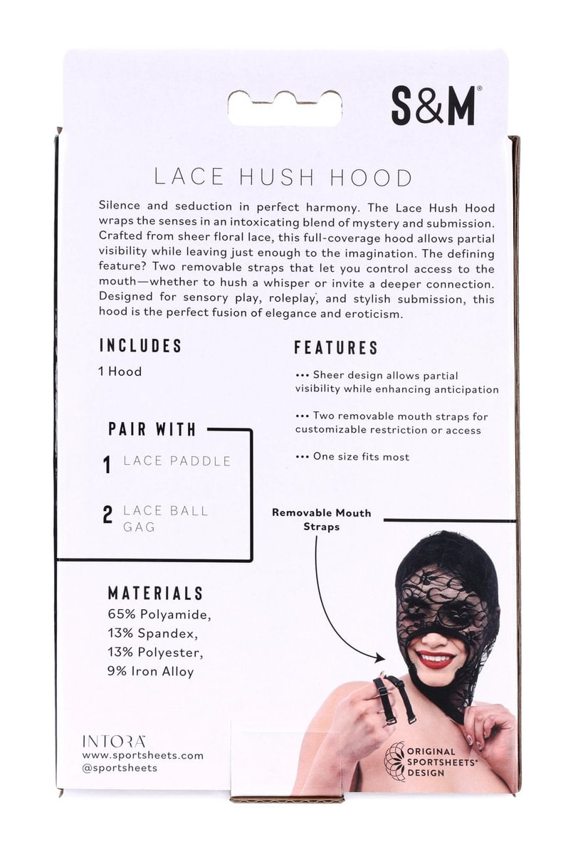 Lace Hush Hood - Black