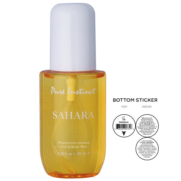 PURE INSTINCT - PHEROMONE HAIR & BODY MIST - SAHARA - 3.35 floz | 99mL