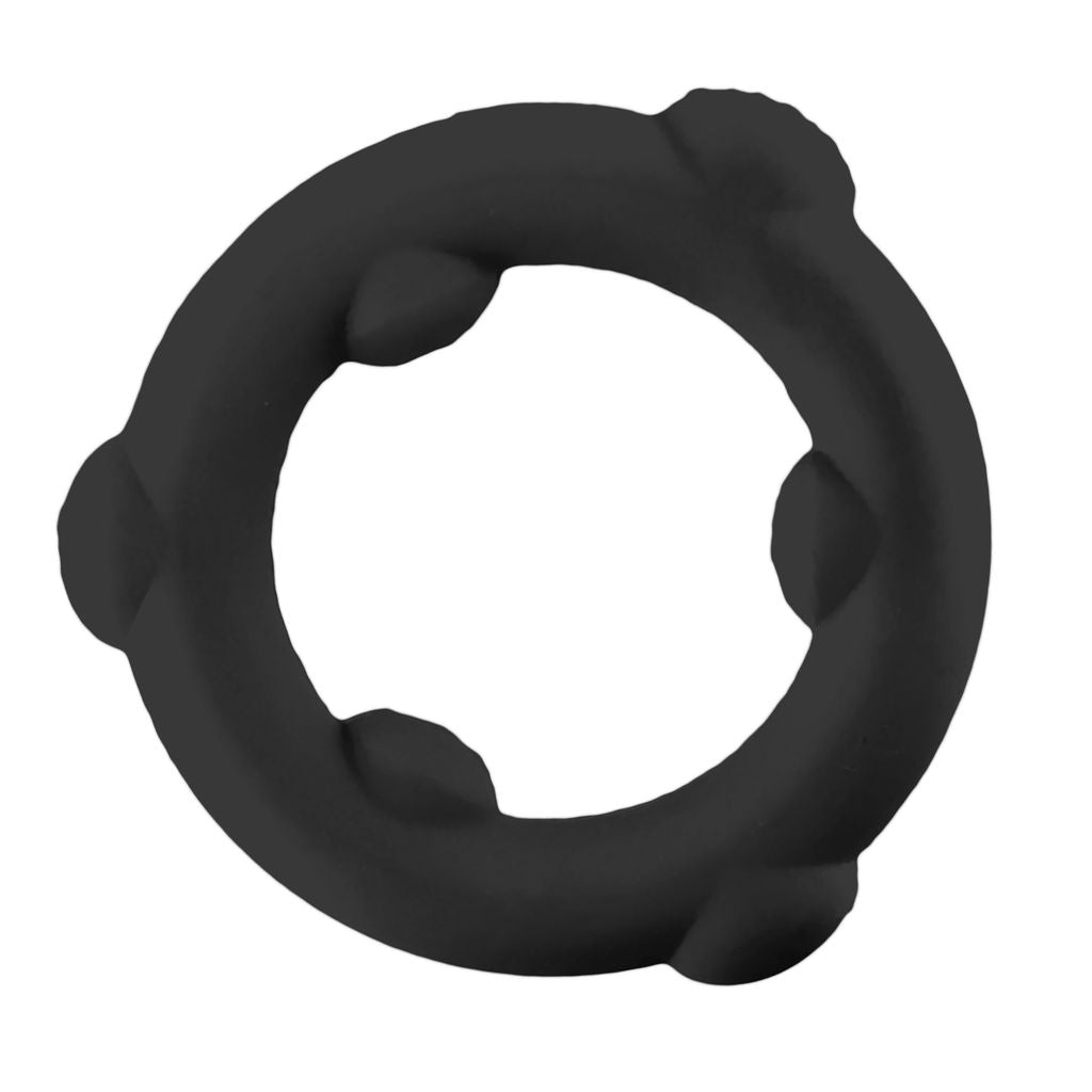 Spinner Single Silicone Ring Black Silicone