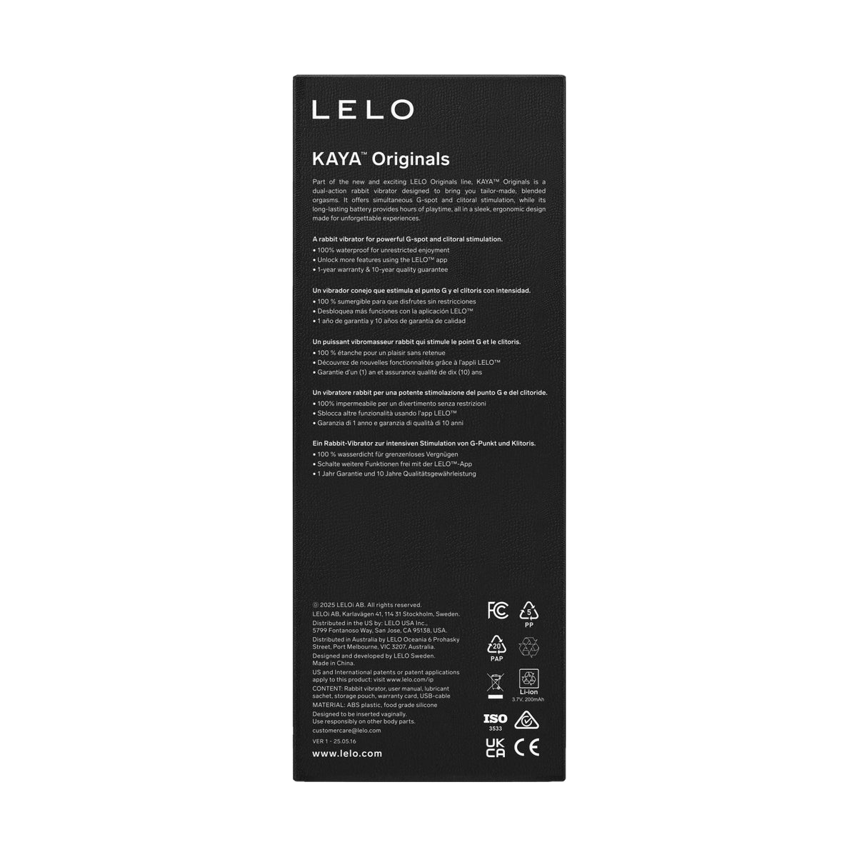 LELO KAYA Originals