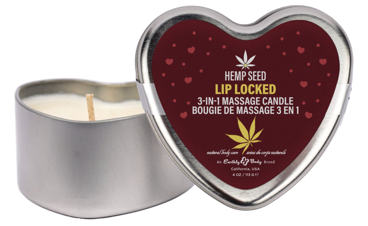 Hemp Seed Valentine '26 Candle Trio Includes:  1 of each:  XOXO 1.75oz, Lip Locked 1.75oz, Pucker Up 1.75oz