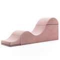 Aria Flip Chaise 18 Inch Wide - Convertible Sex Chair and Bed Bench, Rose