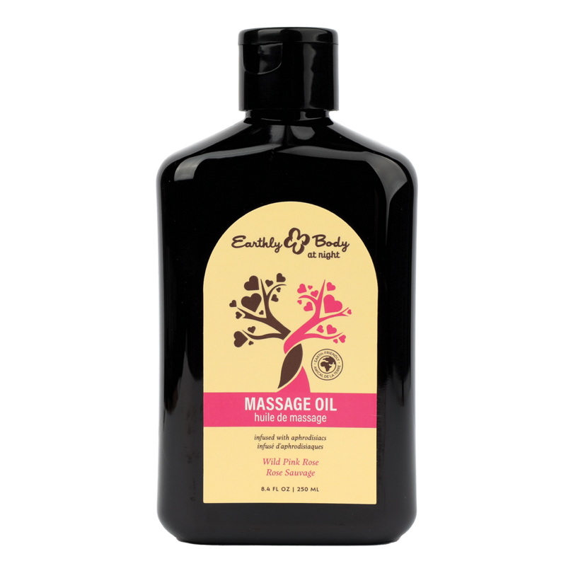 Hemp Seed at Night Massage Oil Aphrodisiac Collection Wild Pink Rose 8.4oz / 250ml