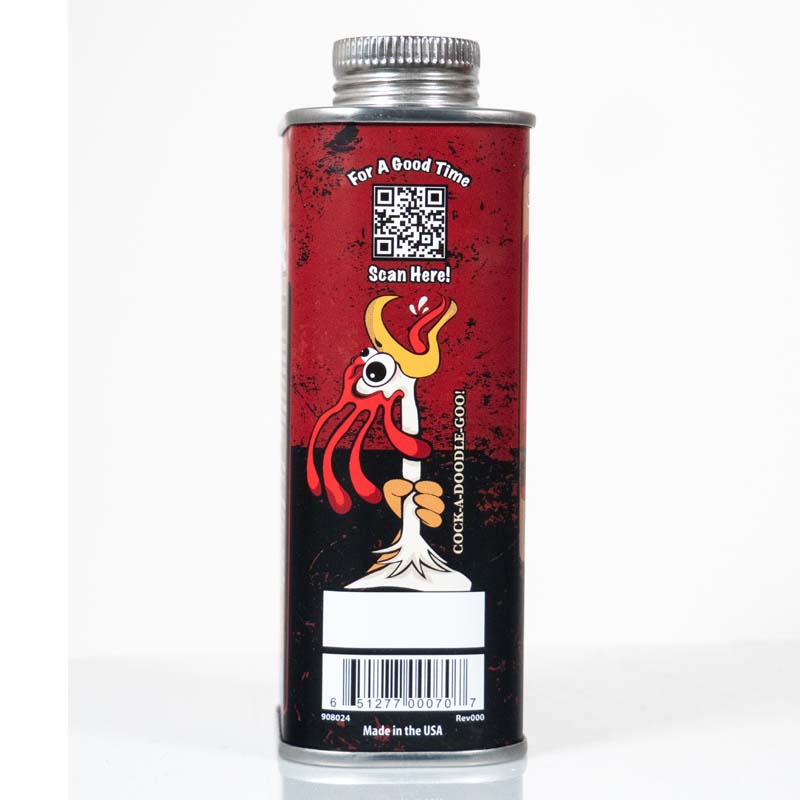 Cock Oil Water-Based Lubricant – Metal Can with Inner Plastic Liner 9 oz