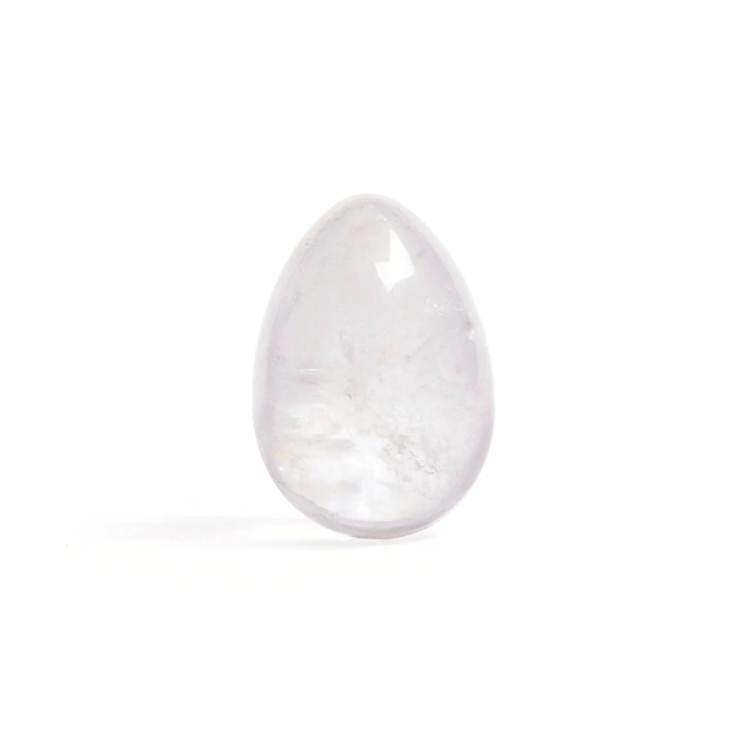 Clear Quartz - Medium Yoni Egg - Non-Drilled