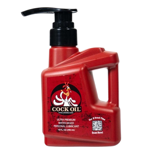 Cock Oil Water-Based Lubricant – Plastic Bottle with Pump Top 10 oz