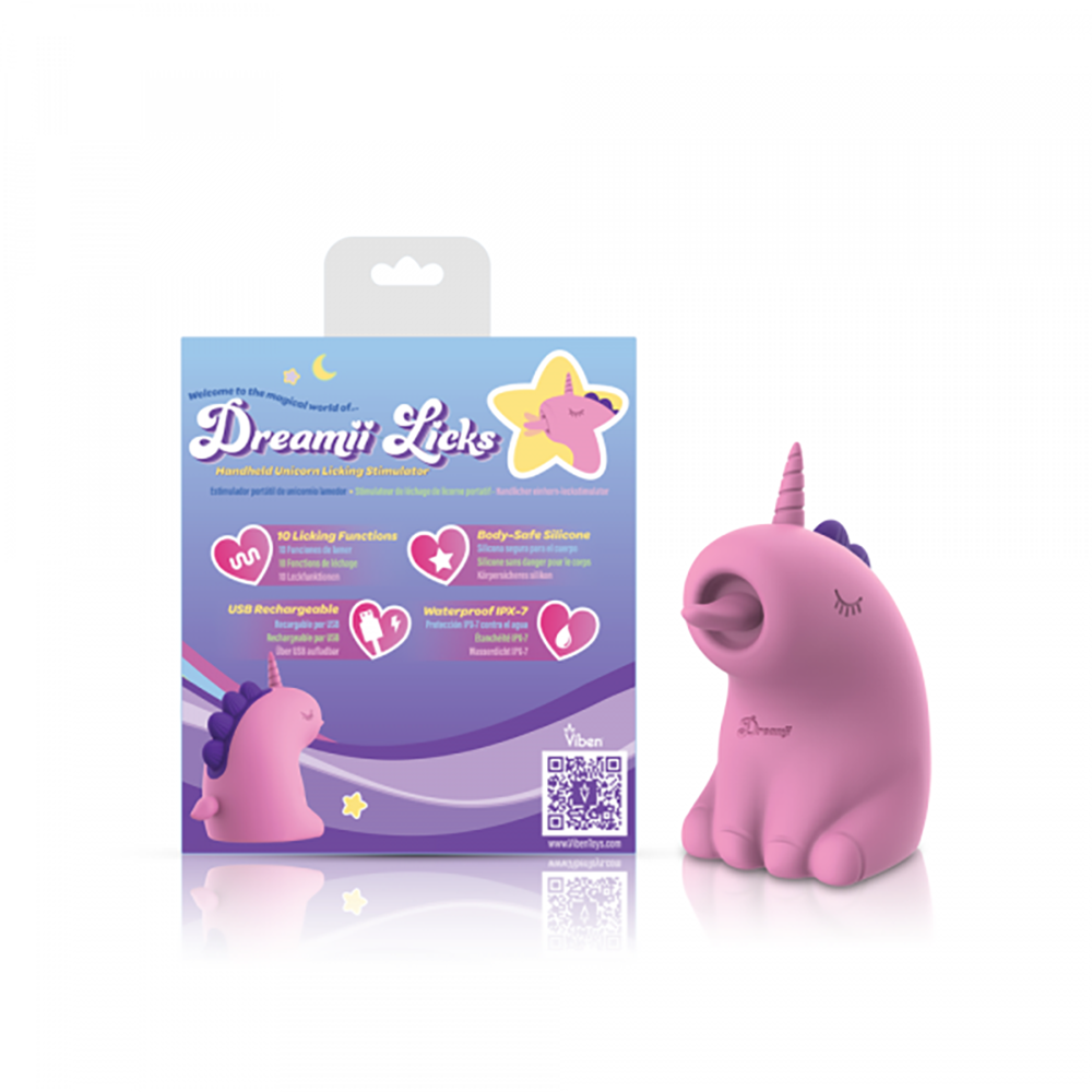 Dreamii Licks Licking Unicorn Stimulator - Mystical Pink