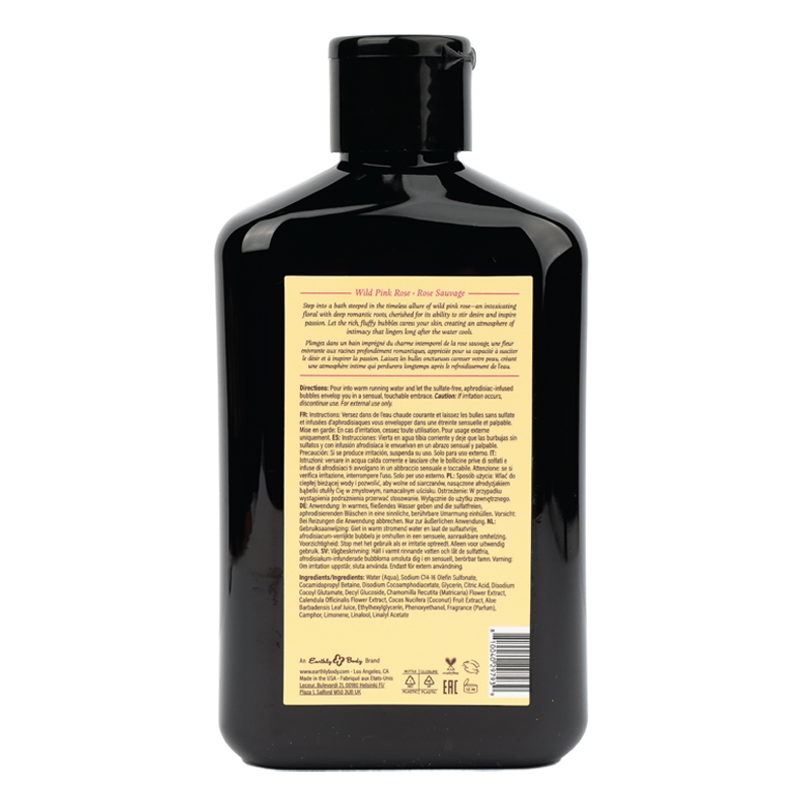 Hemp Seed at Night Bubble Bath Aphrodisiac Collection Wild Pink Rose 8.4oz / 250ml