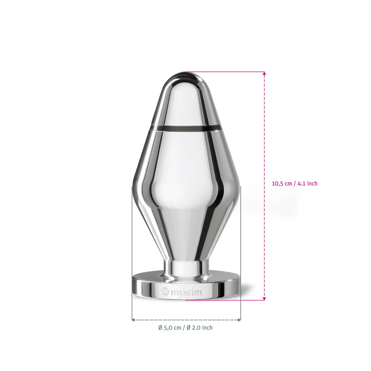 Mystim John Buttplug L, (Mystim Roundplug)