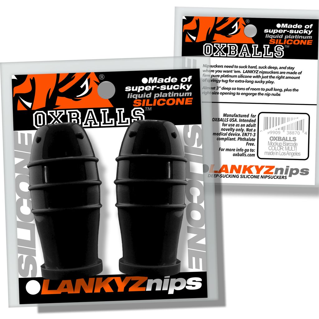 Lankyz Silicone Nipsuckers Black Silicone