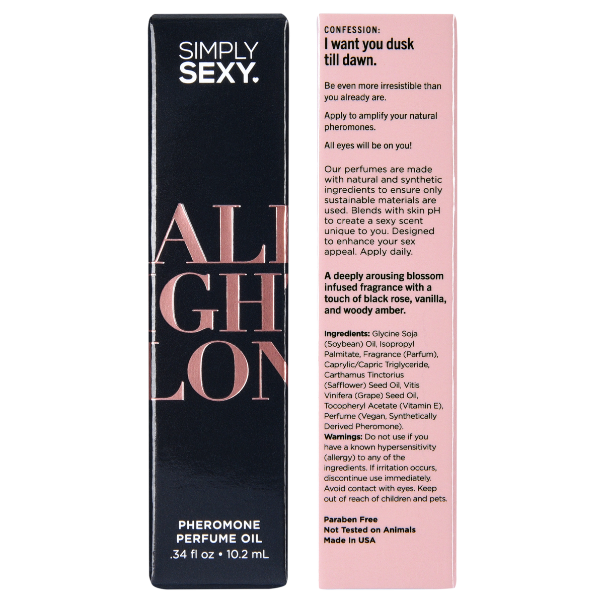 SIMPLY SEXY PHEROMONE PERFUME OIL ROLL-ON - ALL NIGHT LONG - 0.34 floz | 10.2mL