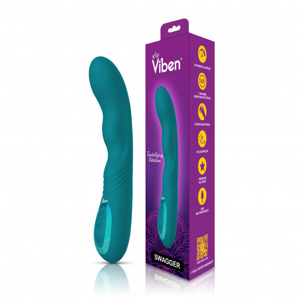 Swagger - Wriggling G-spot Vibe - Ocean