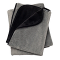 Fasinator Throw - Regular size - Faux Fur  Grey & Black