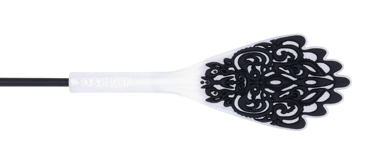 Lace Silicone Crop - Black