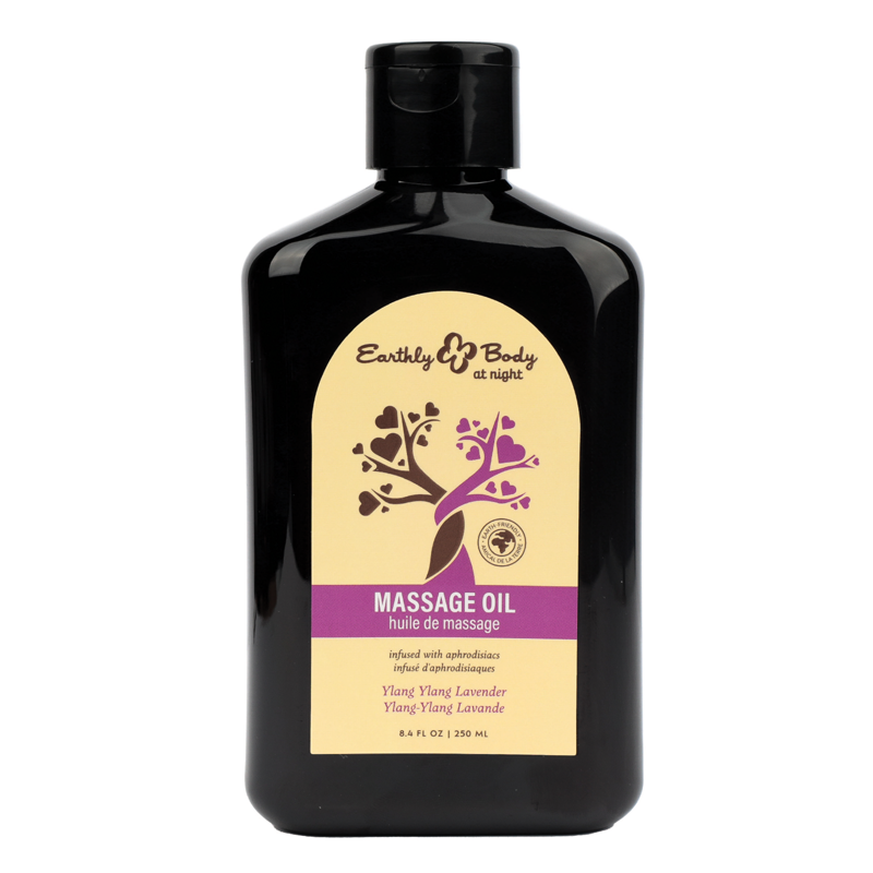 Hemp Seed at Night Massage Oil Aphrodisiac Collection Ylang Ylang Lavender 8.4oz / 250ml