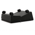 Bondage Wedge Ramp Combo 24 w/Cuffs - Décor Velvet, Black
