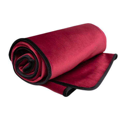 Fascinator Lush Throw  Merlot Microvelvet - King Size