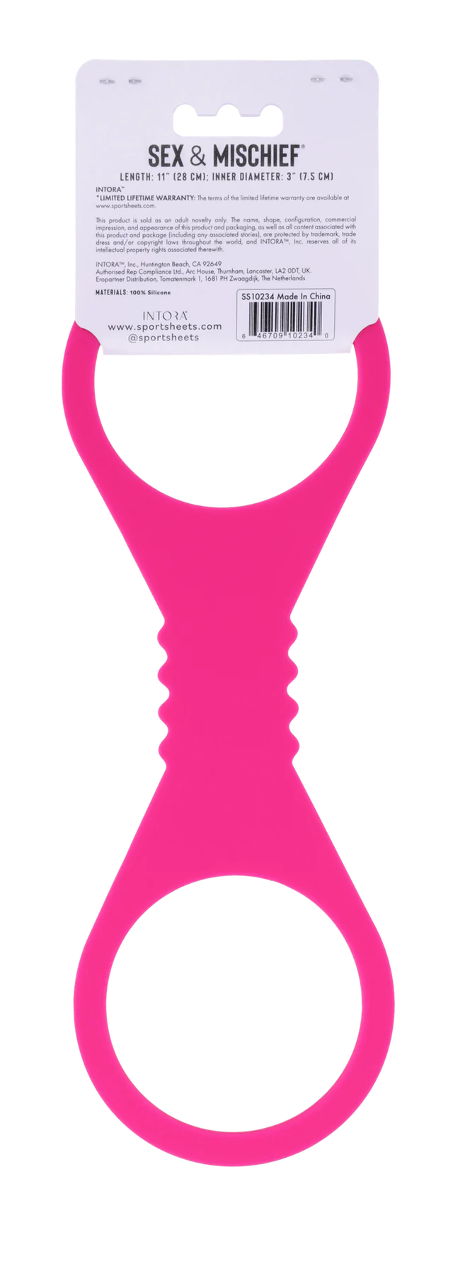 Large Hot Pink Silicone Cuffs