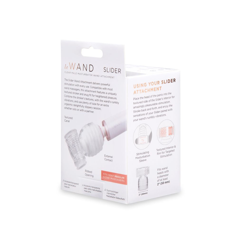 LE WAND CLEAR MALE MASTURBATOR WAND ATTACHMENT