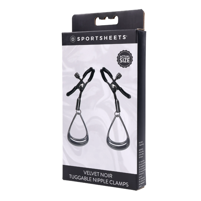 Velvet Noir Tuggable Nipple Clamps
