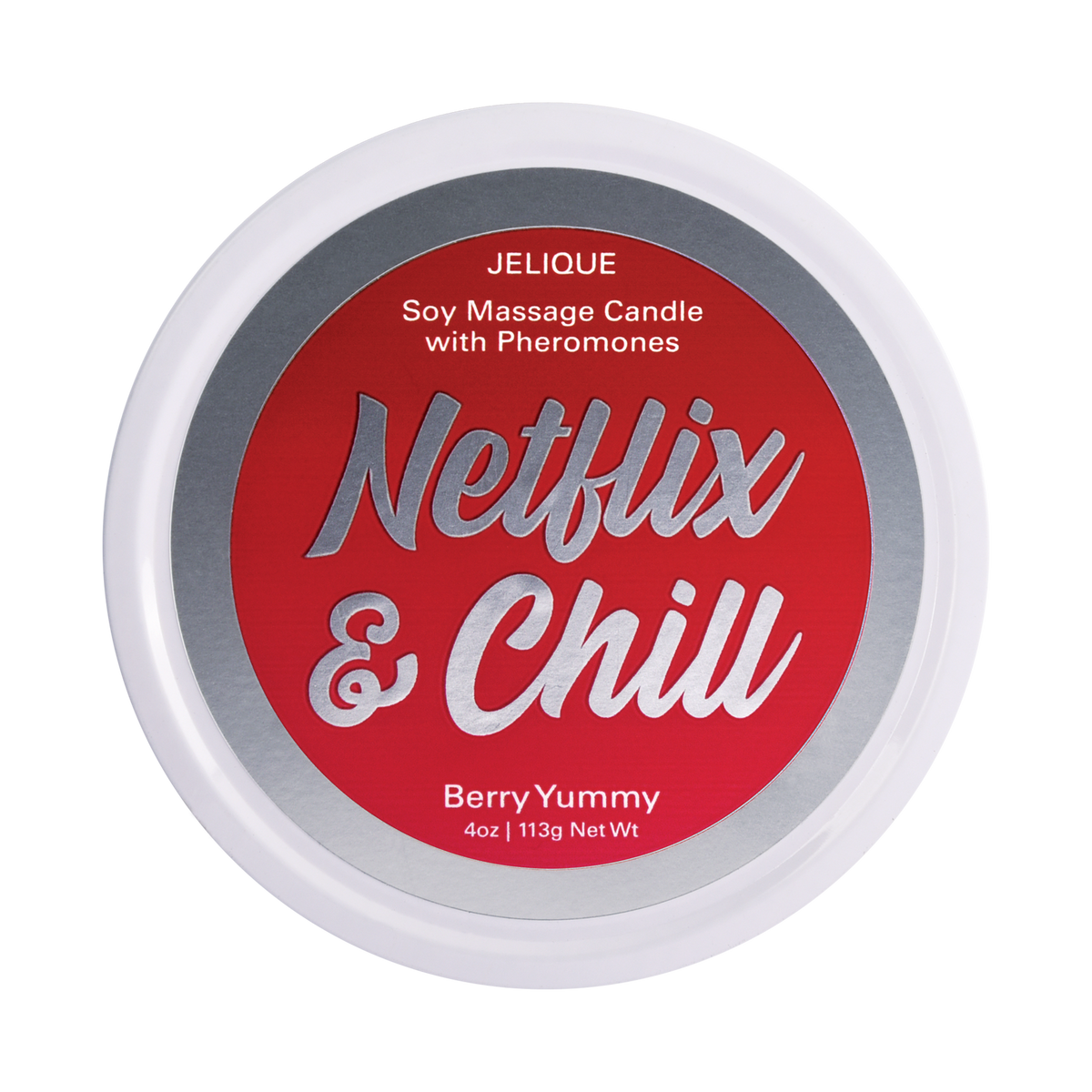 MOOD CANDLES NETFLIX & CHILL - PHEROMONE MASSAGE CANDLE BERRY YUMMY 4OZ | 113G