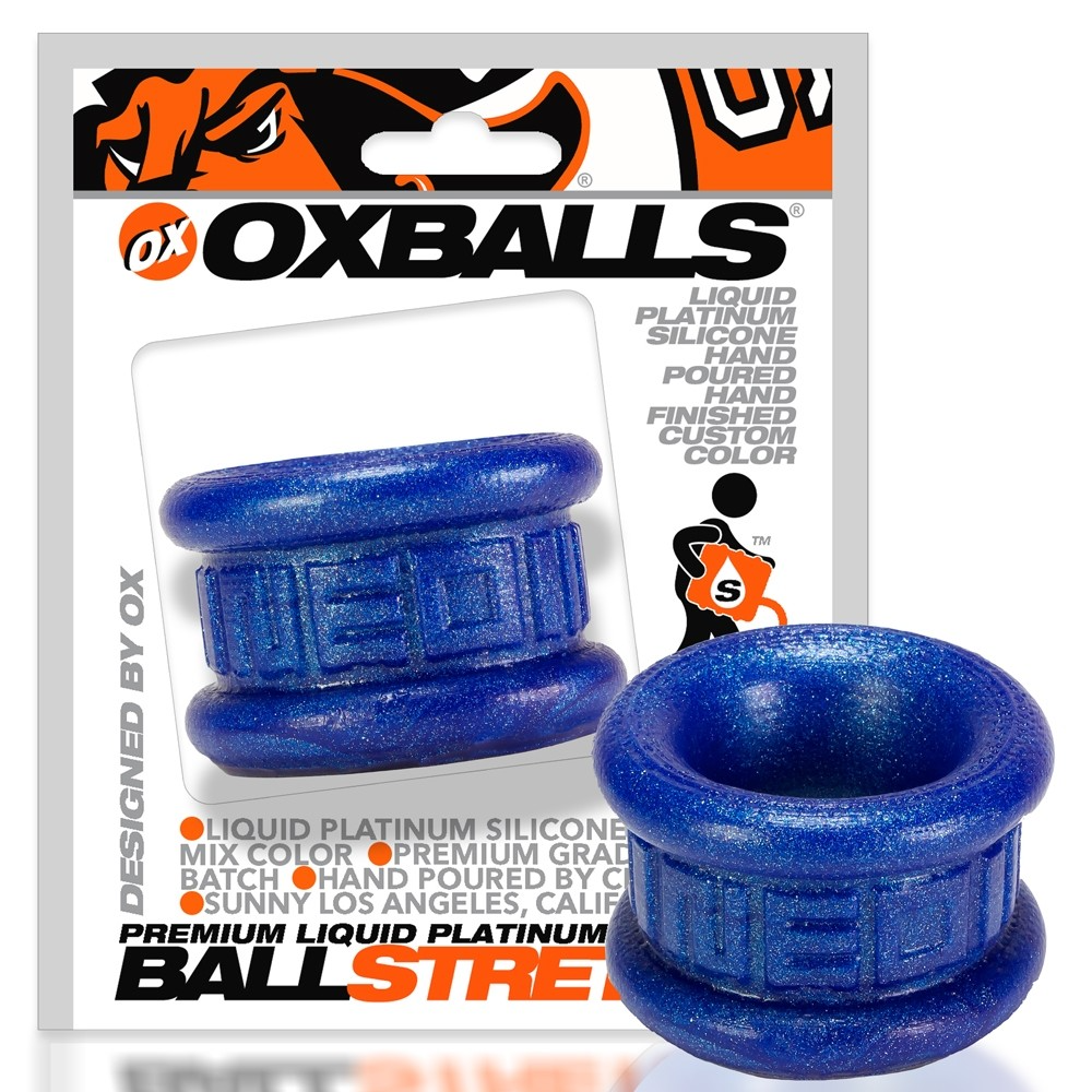 NEO SHORT, BALLSTRETCHER - BLUEBALLS METALLIC