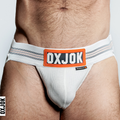 SLINGJOCK upthrust slider-strap jock, WHITE SNOW, SMALL