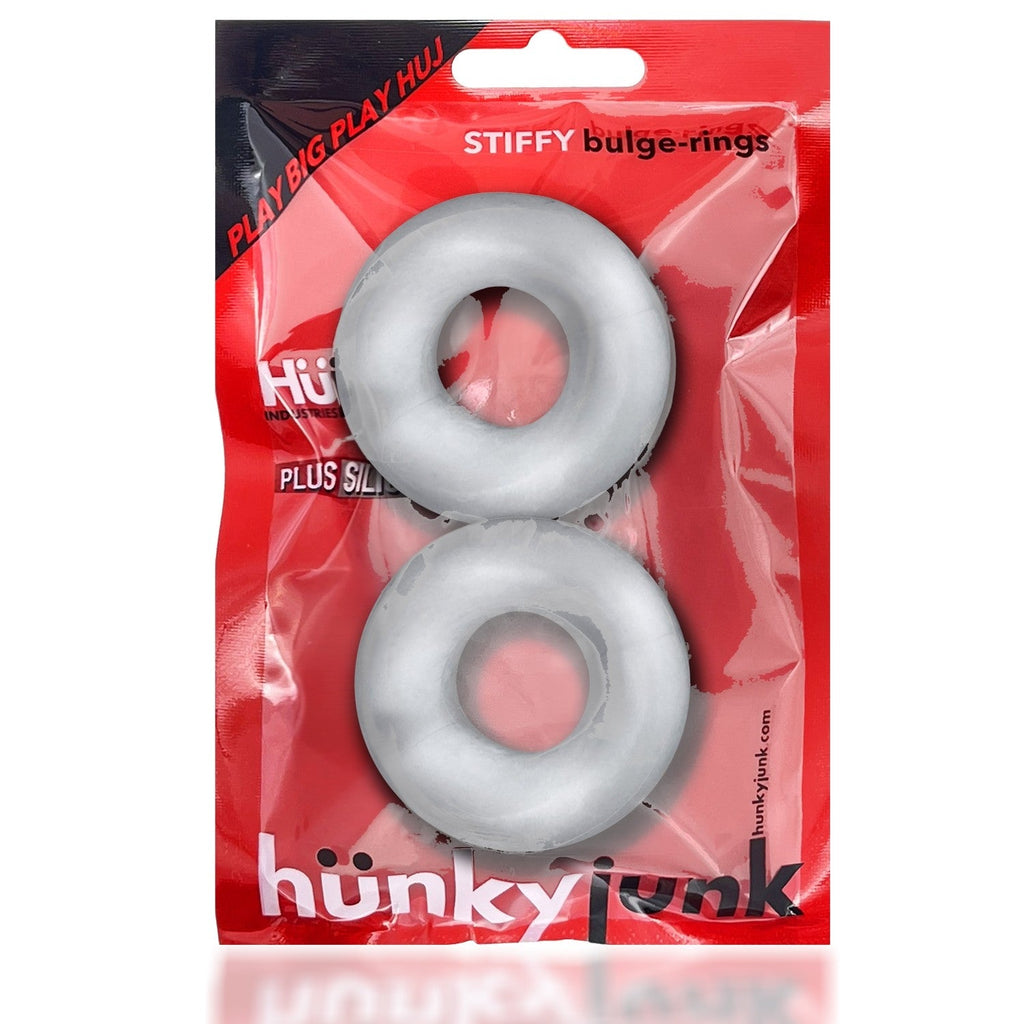 STIFFY 2-pack bulge cockrings - CLEAR ICE